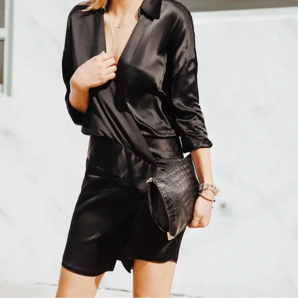 MASON 100% SILK DRESS - Picture 3 of 8